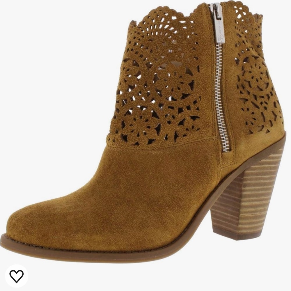 Jessica Simpson Women's Cachelle Ankle Bootie; Honey Brown; Size 8; Worn Once